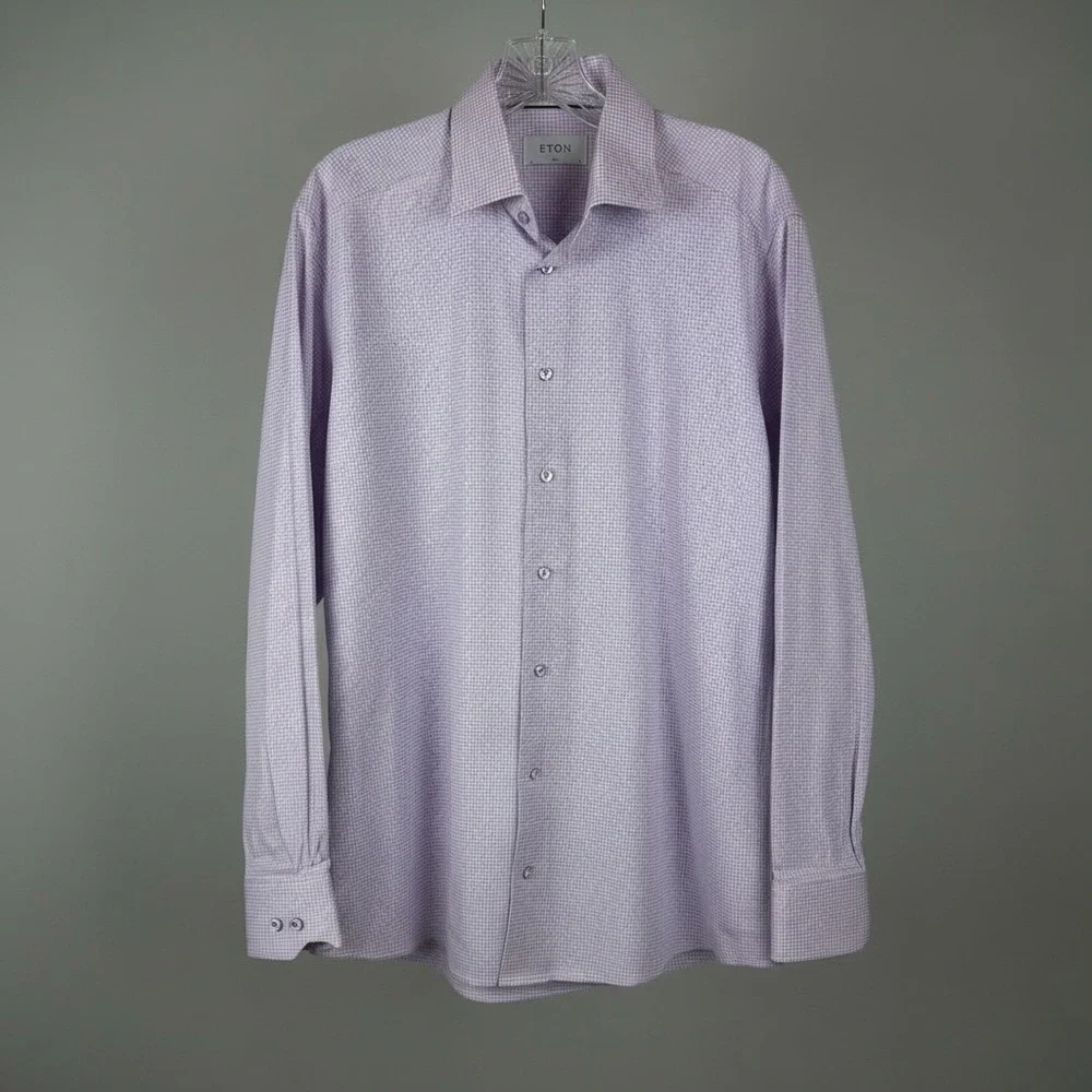 Eton Men's Purple Dress Shirt - Picture 1 of 3